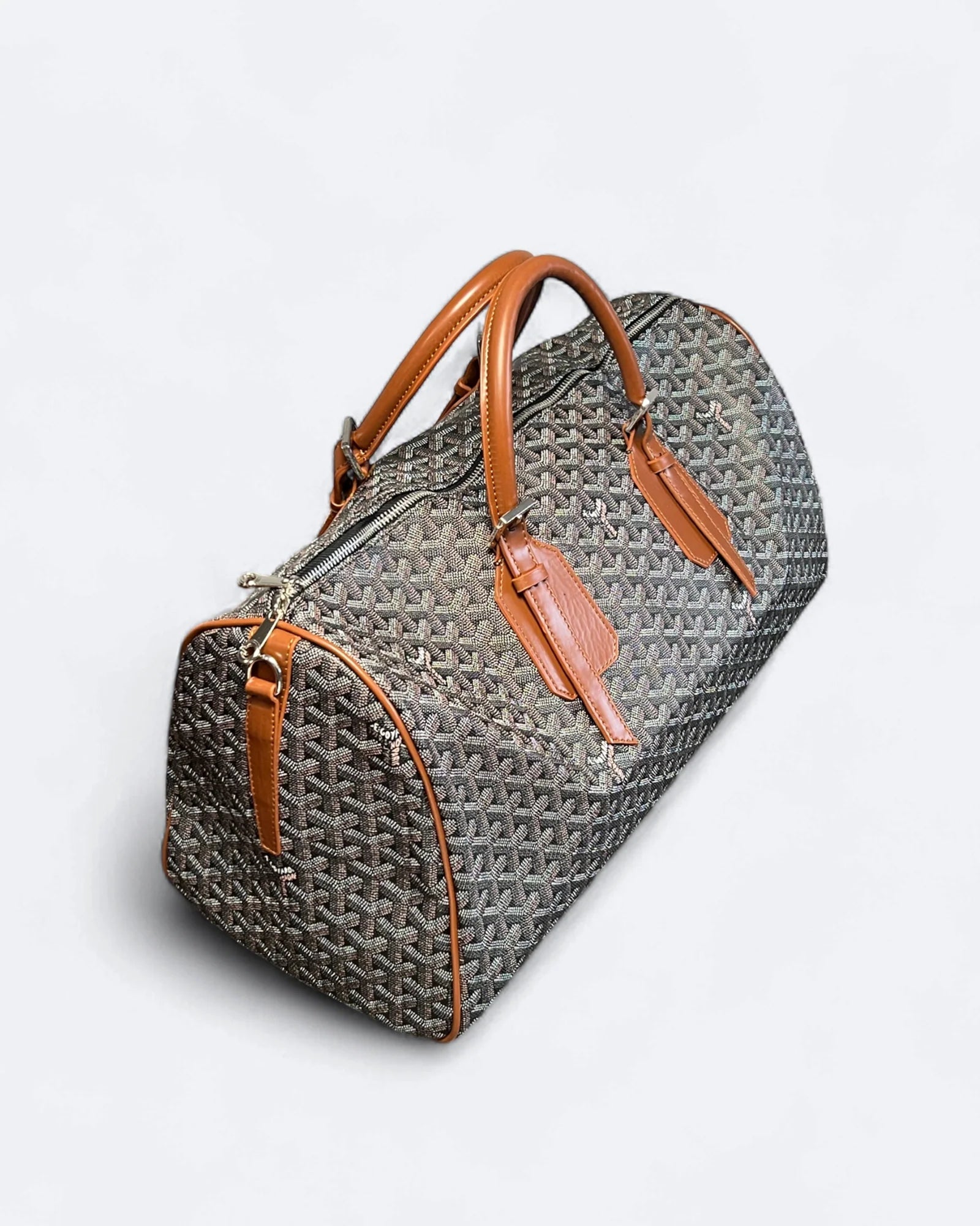 Goyard - Pattern Duffle Bag - Brown/Leather