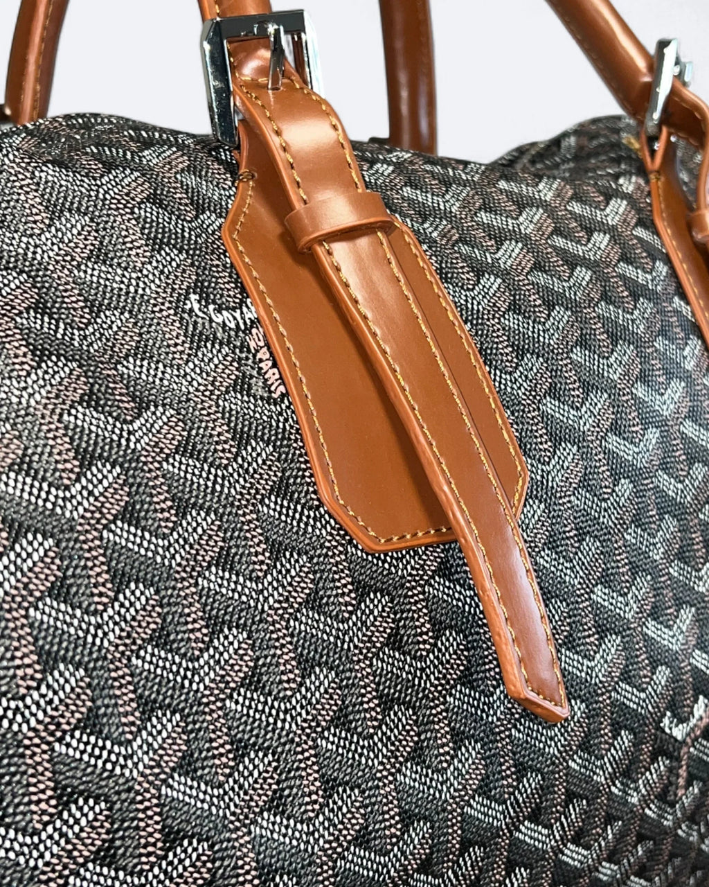 Goyard - Pattern Duffle Bag - Brown/Leather