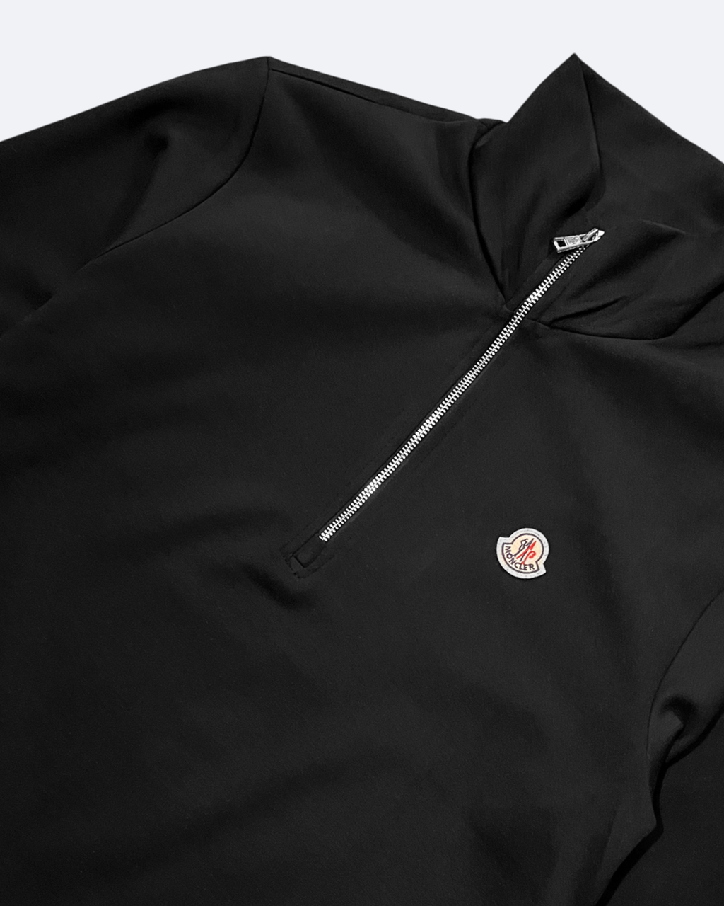 Moncler - Logo Half-Zip Sweatshirt - Black