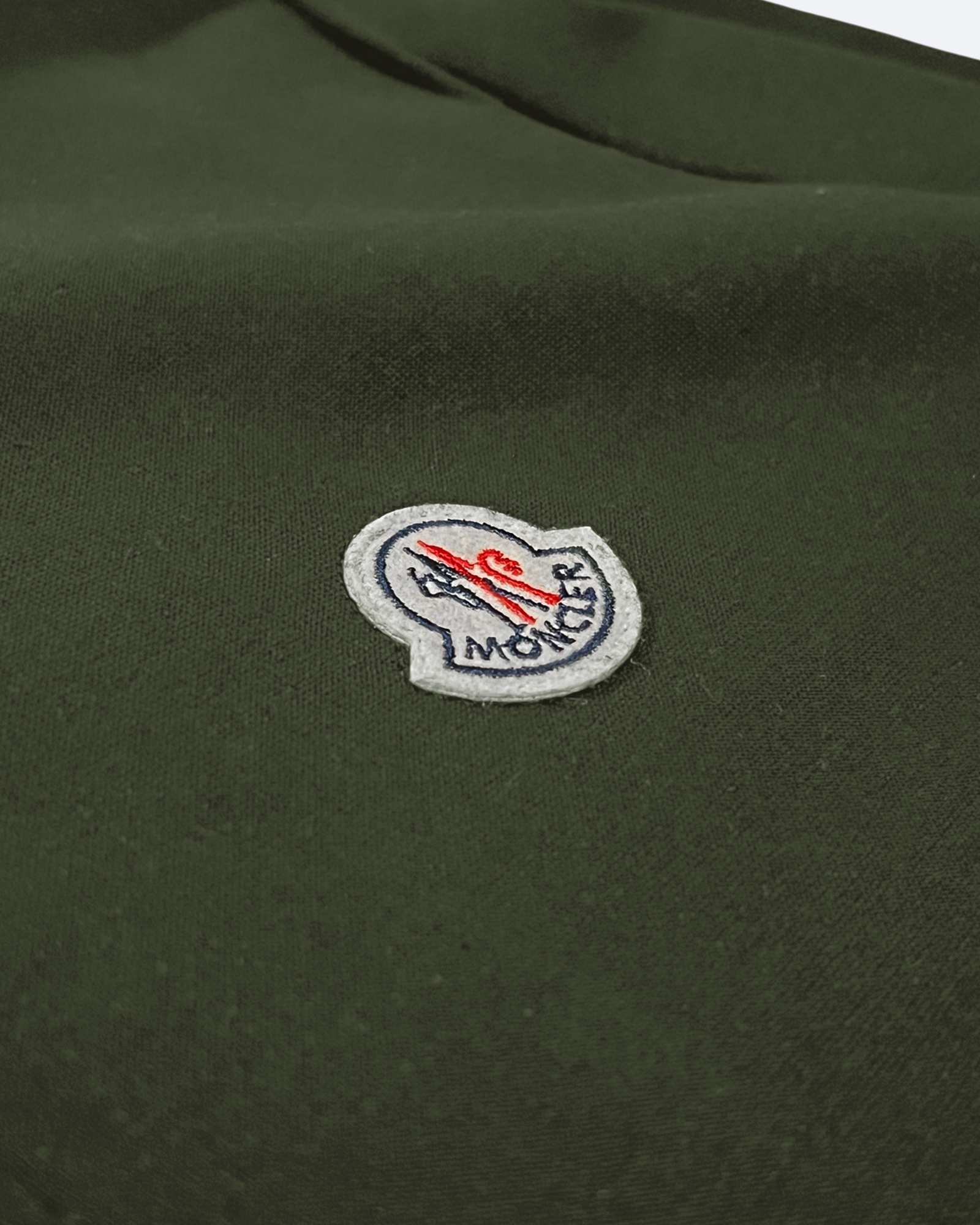 Moncler - Logo Half-Zip Sweatshirt - Olive Green