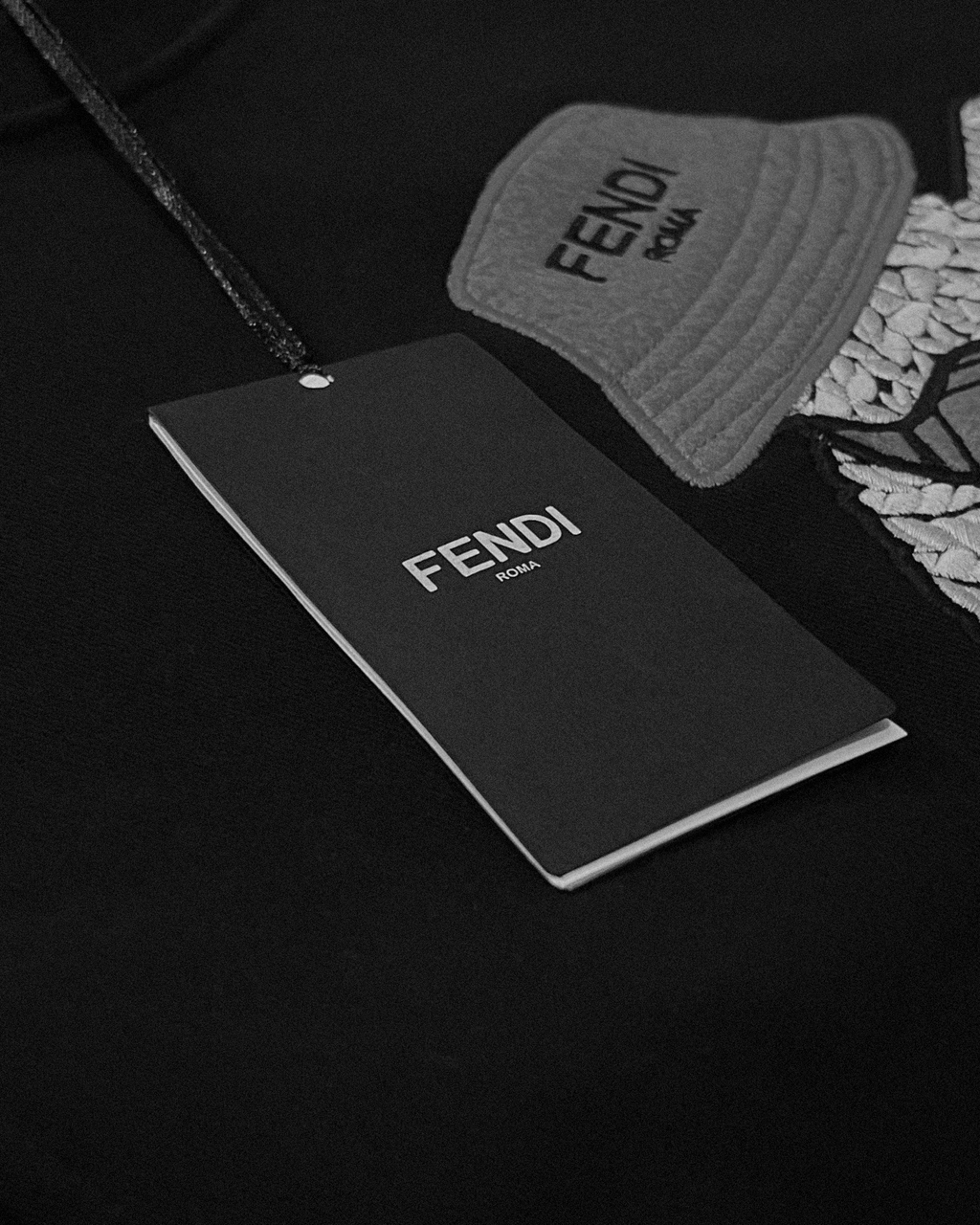 Fendi - Embroidered Mascot Sweatshirt - Black