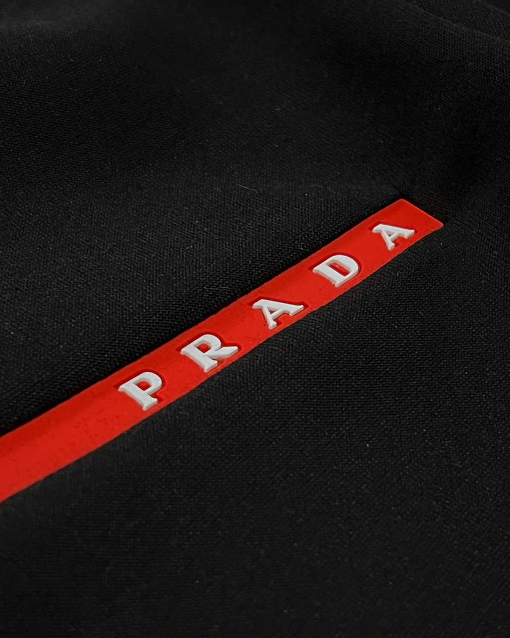 Prada - Red Stripe Sweatshirt - Black