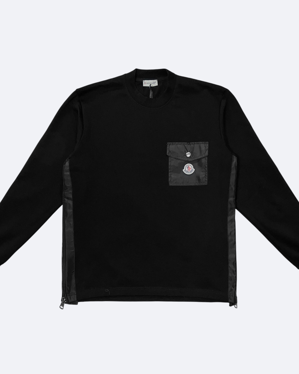 Moncler - Side Zip Sweatshirt - Black