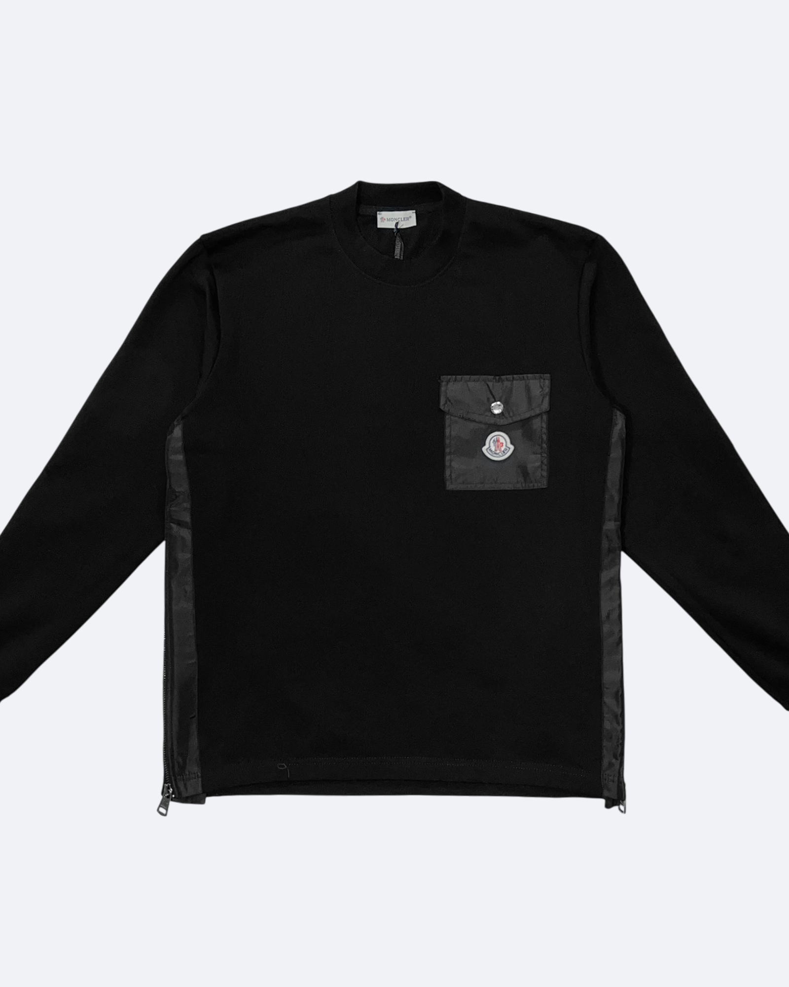 Moncler - Side Zip Sweatshirt - Black