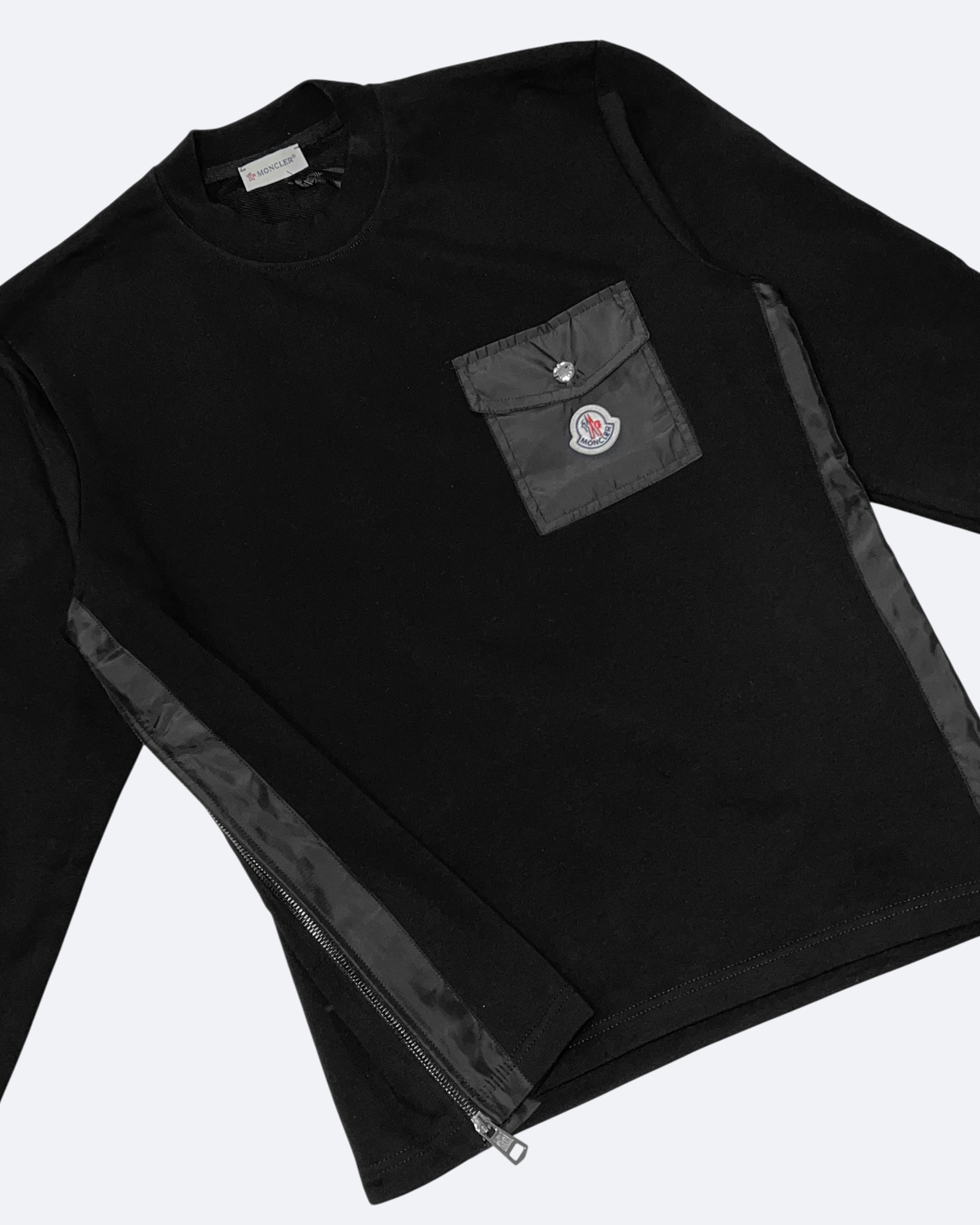 Moncler - Side Zip Sweatshirt - Black