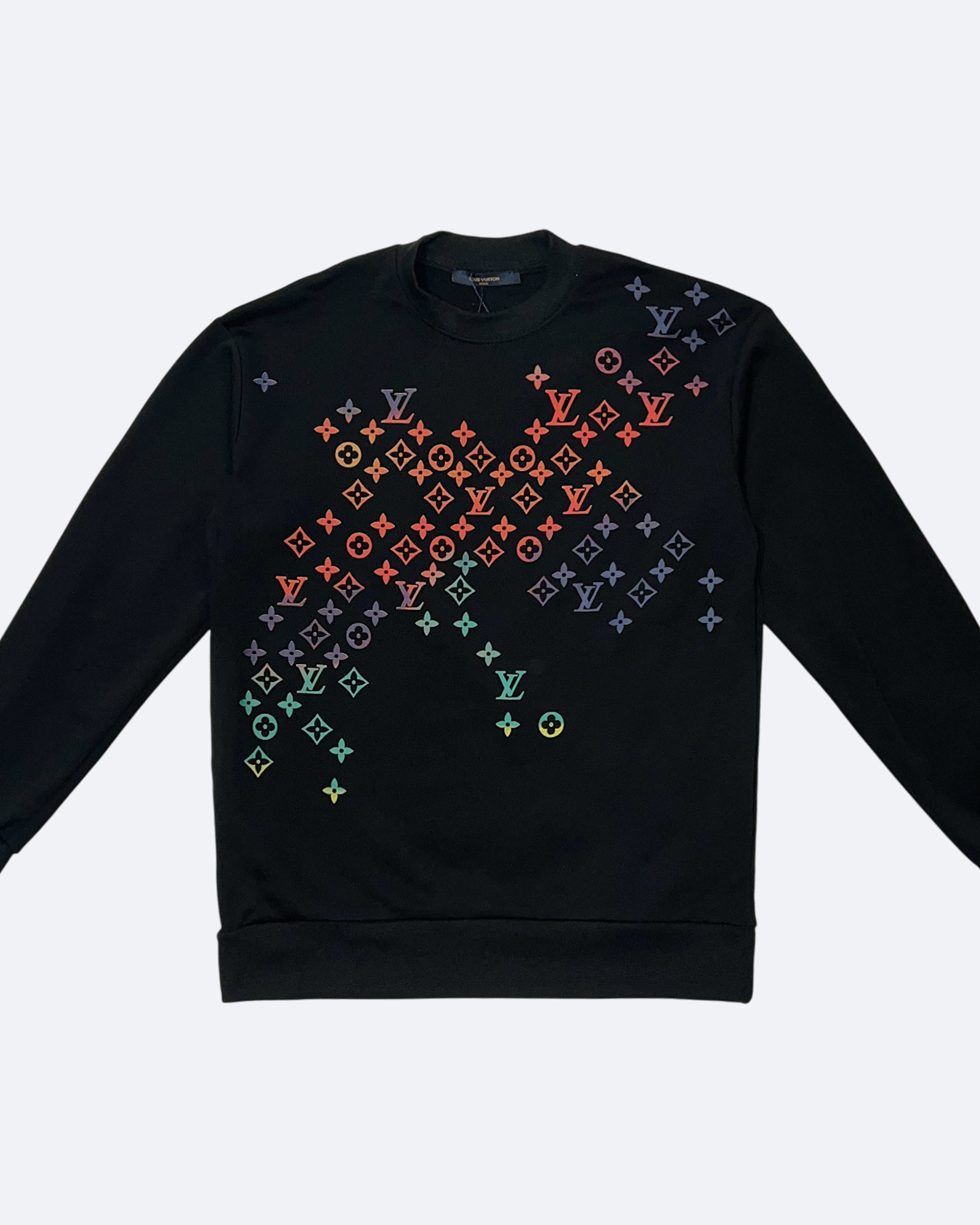 LVTN - Pattern Color Fade Sweatshirt - Black