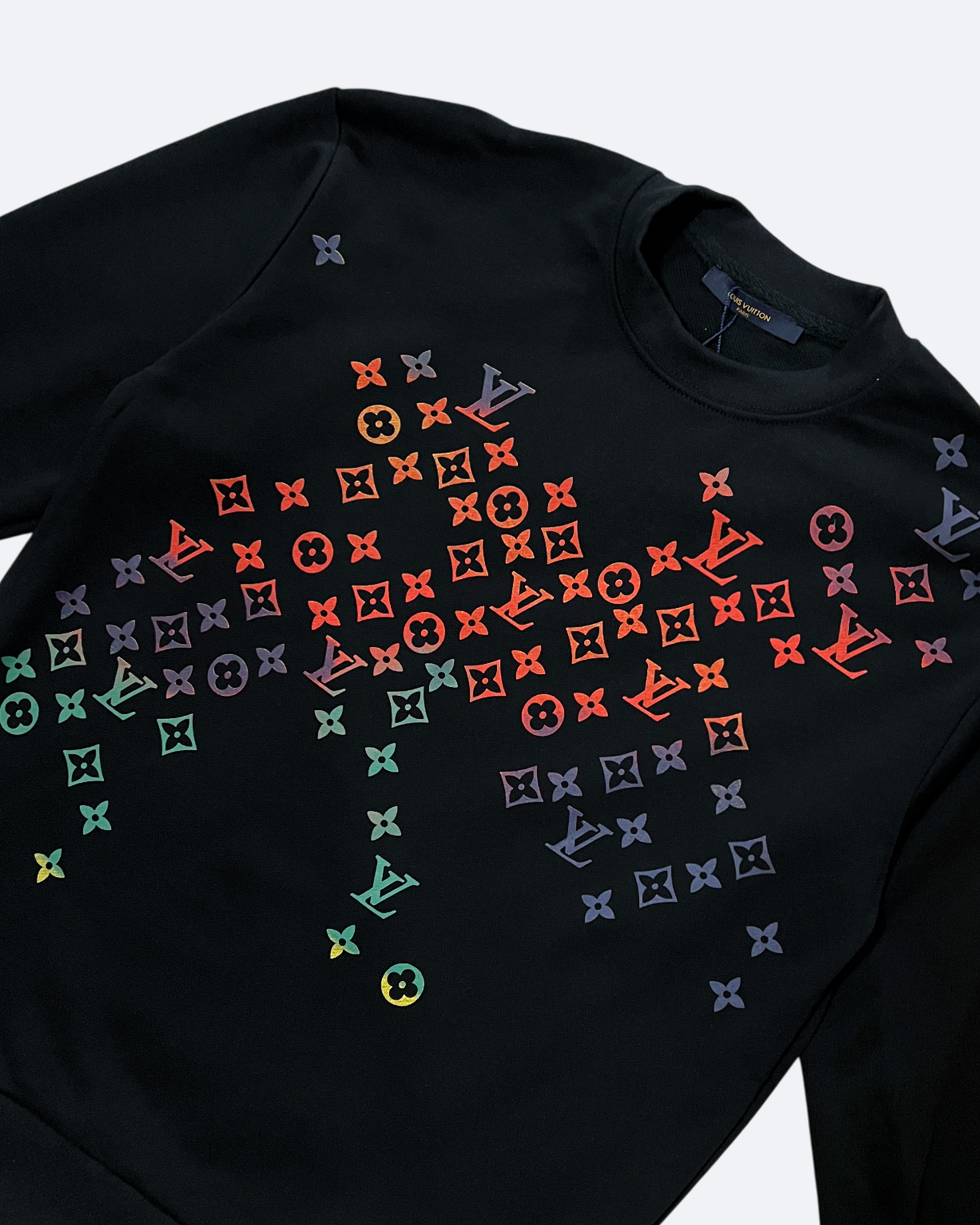 LVTN - Pattern Color Fade Sweatshirt - Black