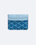 Goyard Pattern Cardholder - Blue
