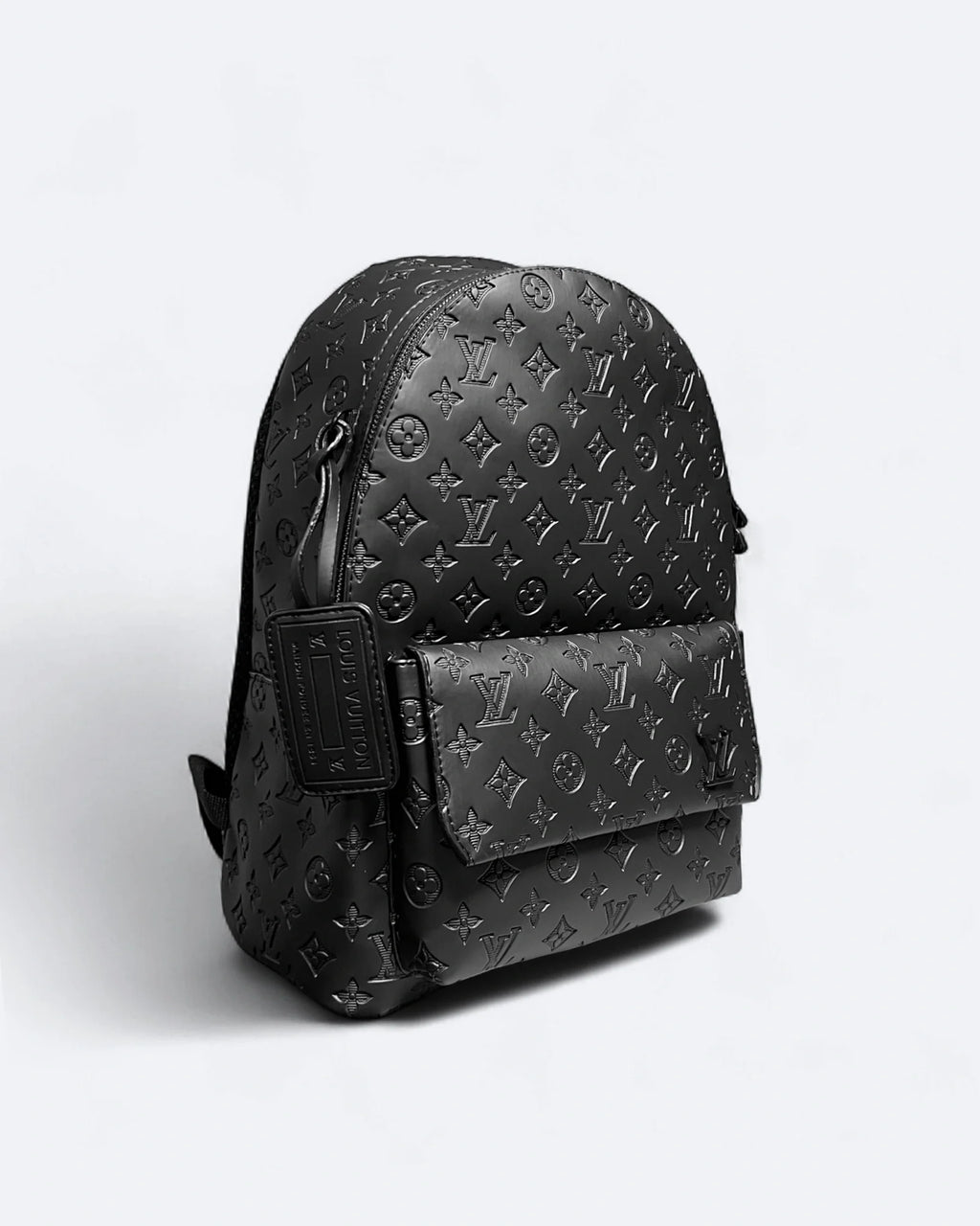 LVTN - Pattern Embossed Backpack - Black