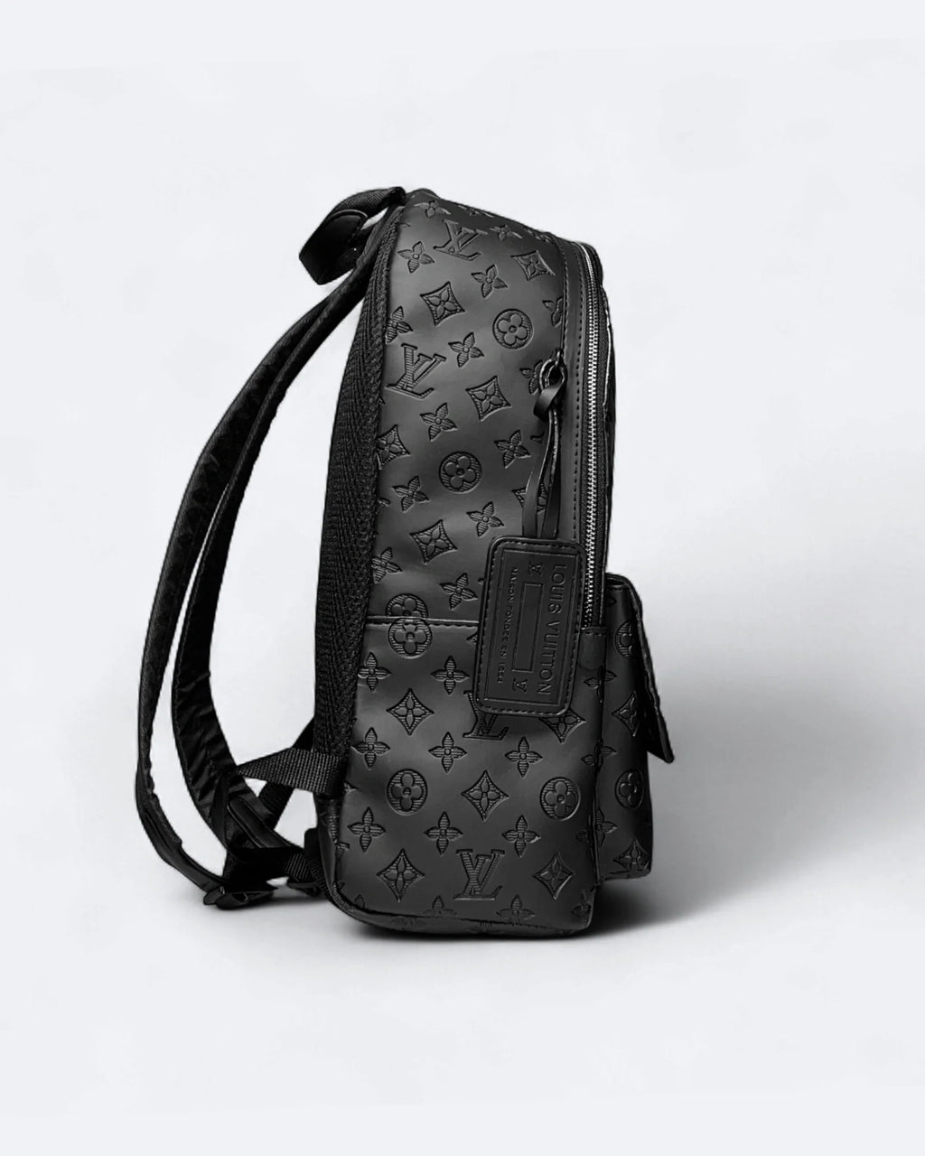 LVTN - Pattern Embossed Backpack - Black