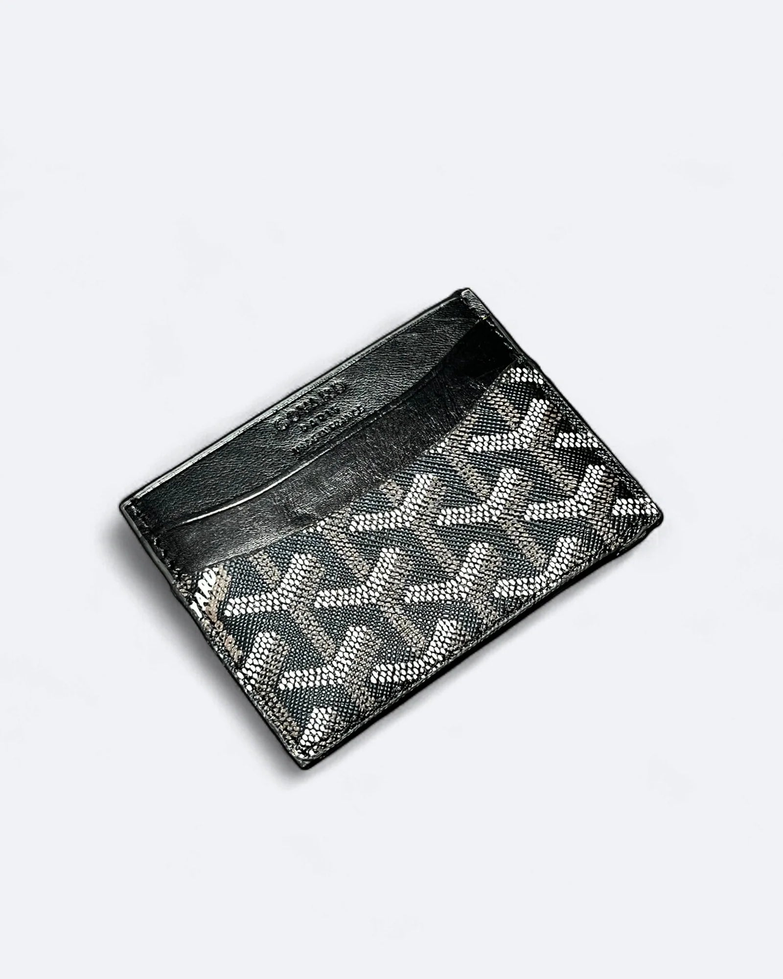 Goyard Pattern Cardholder - Black