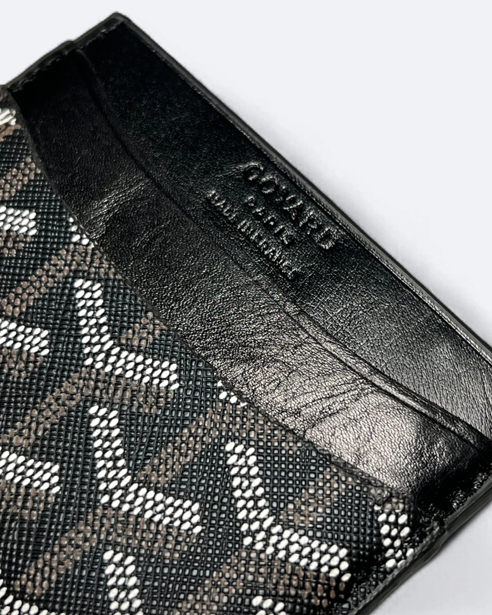 Goyard Pattern Cardholder - Black