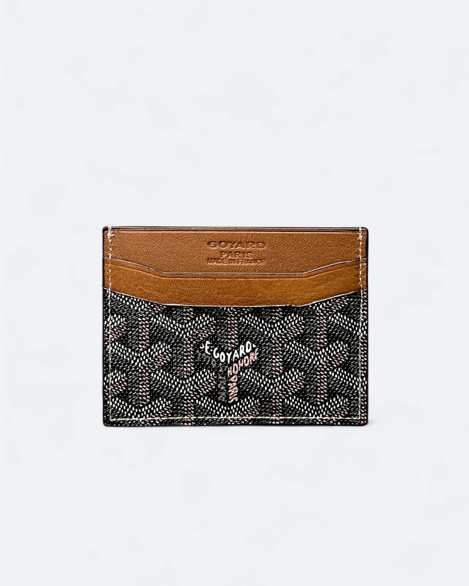 Goyard Pattern Cardholder - Leather Brown