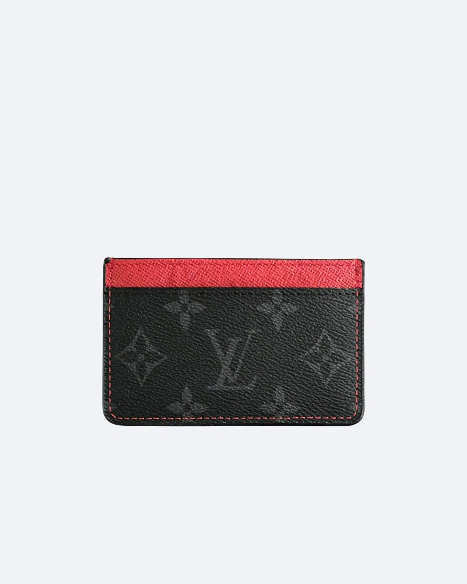 LVTN - Cardholder - LV Pattern - Black/Red