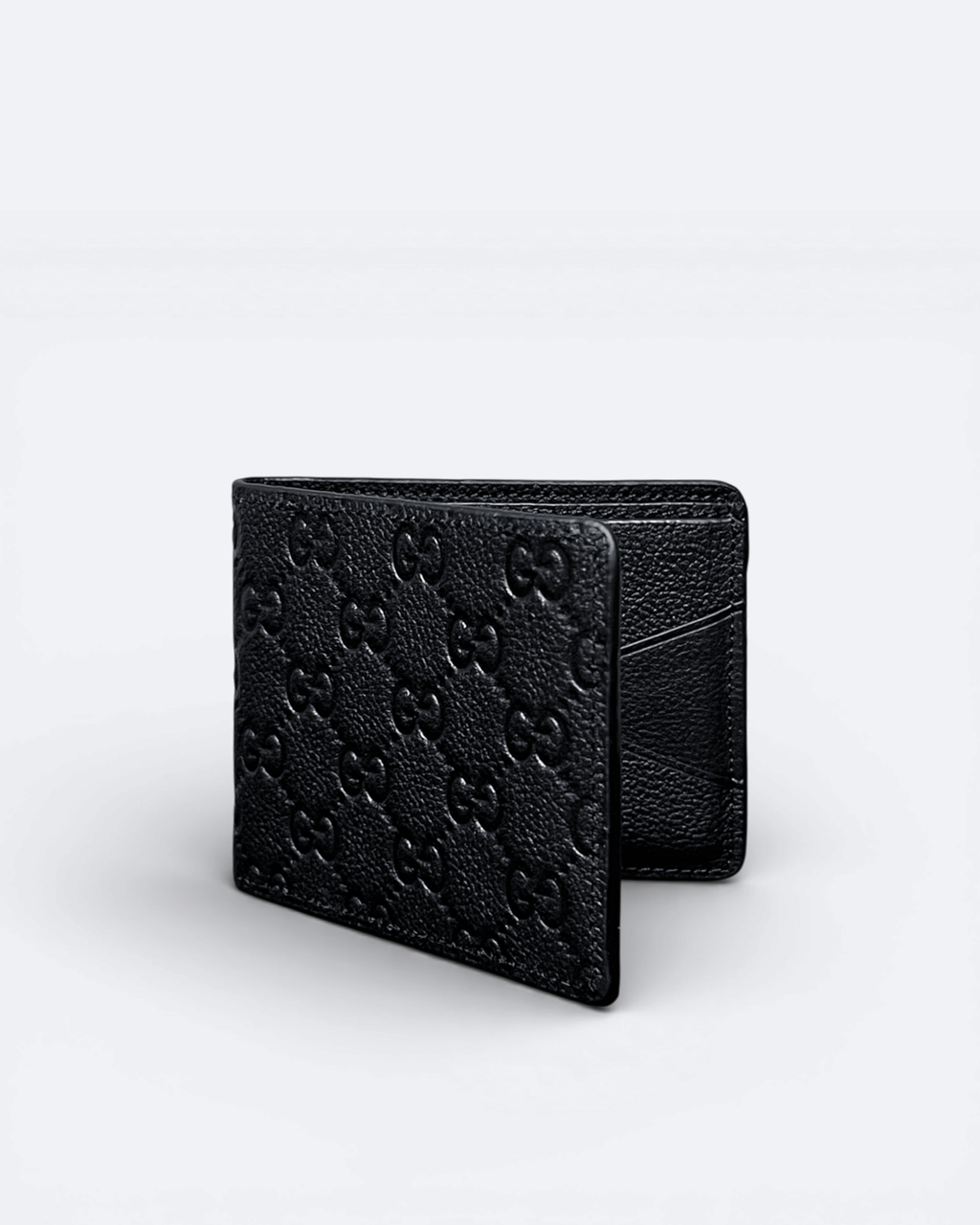 GC - GG Embossed Wallet - Black