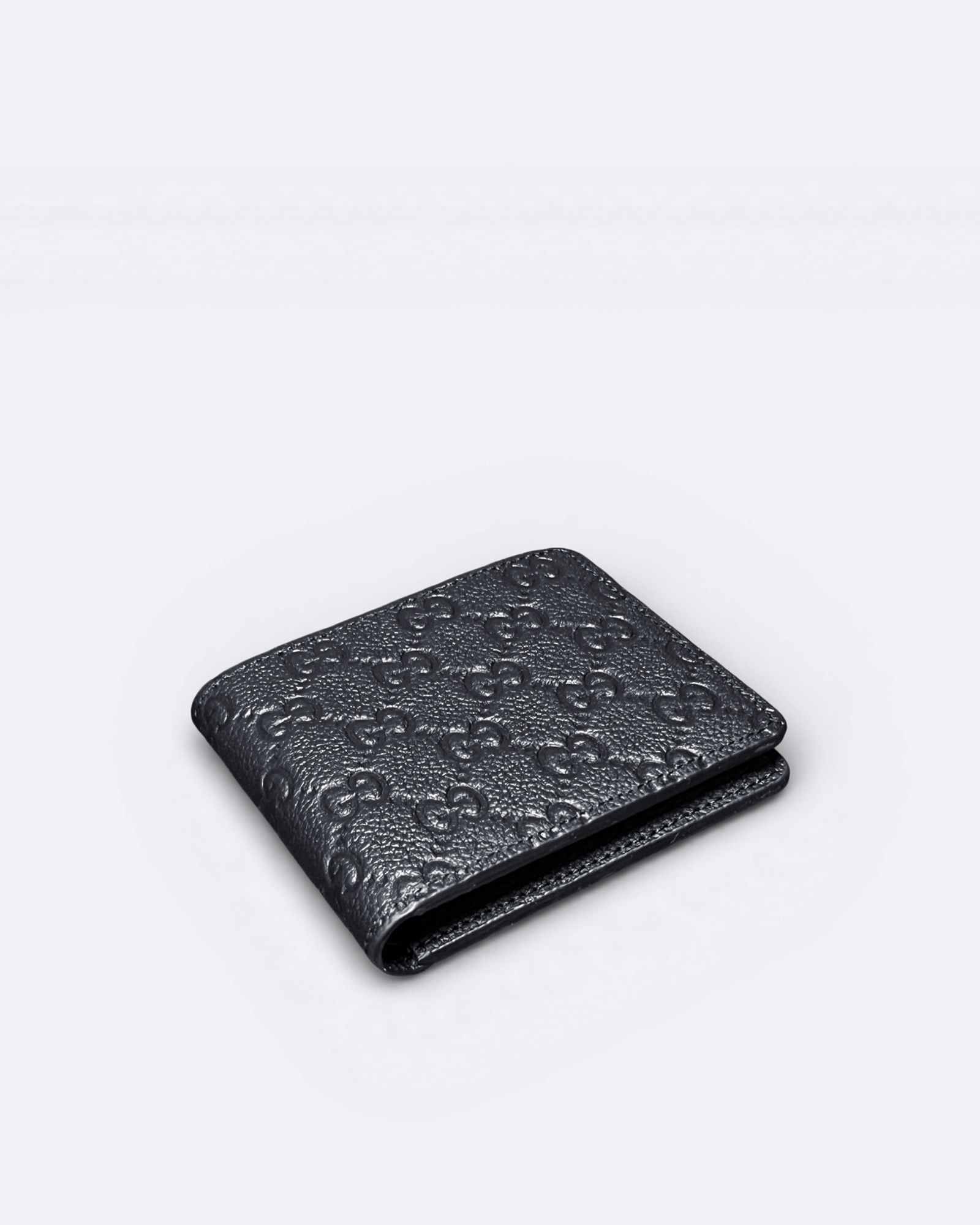 GC - GG Embossed Wallet - Black