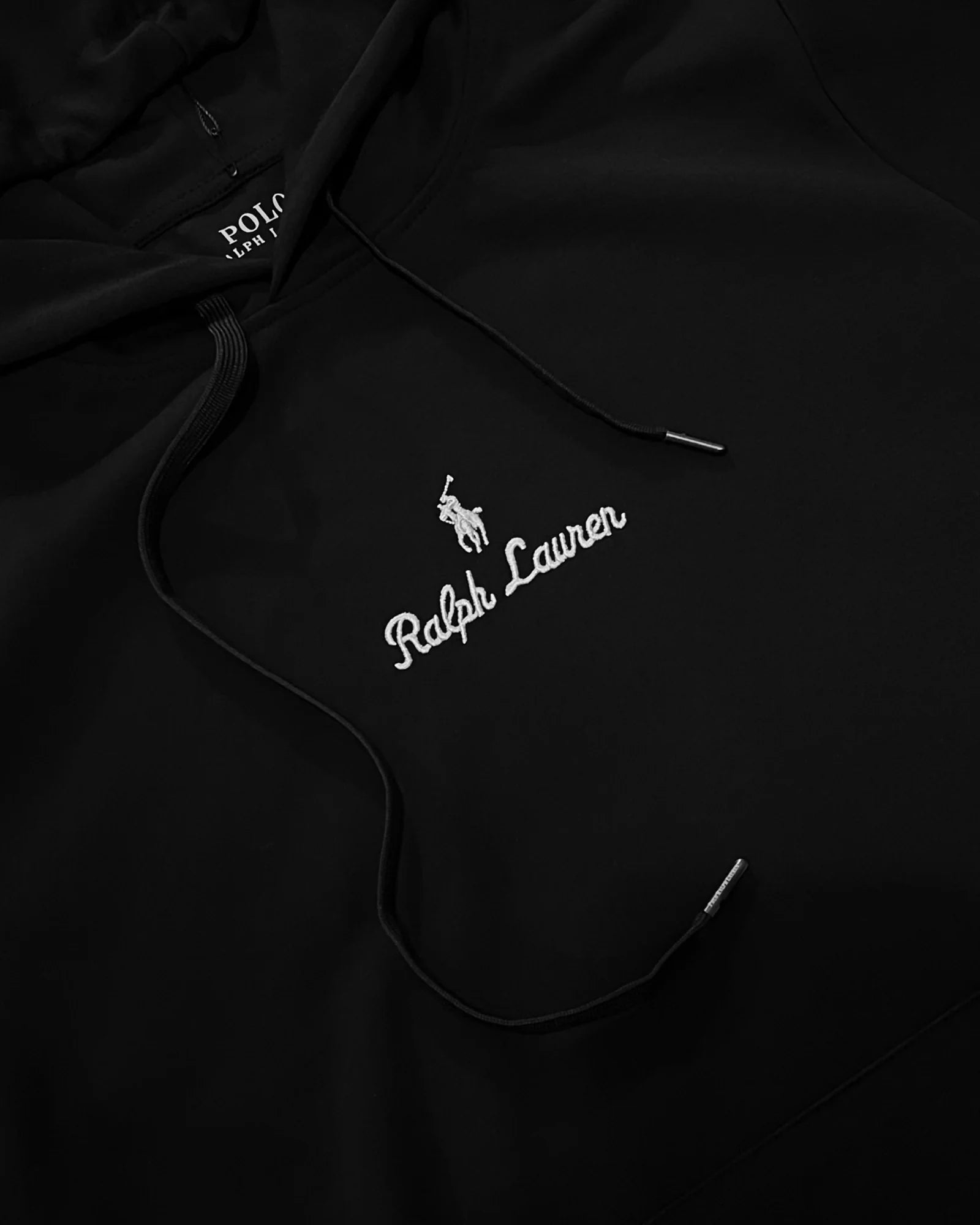 Ralph Lauren - Signature Logo Embroidery Hoodie - Black