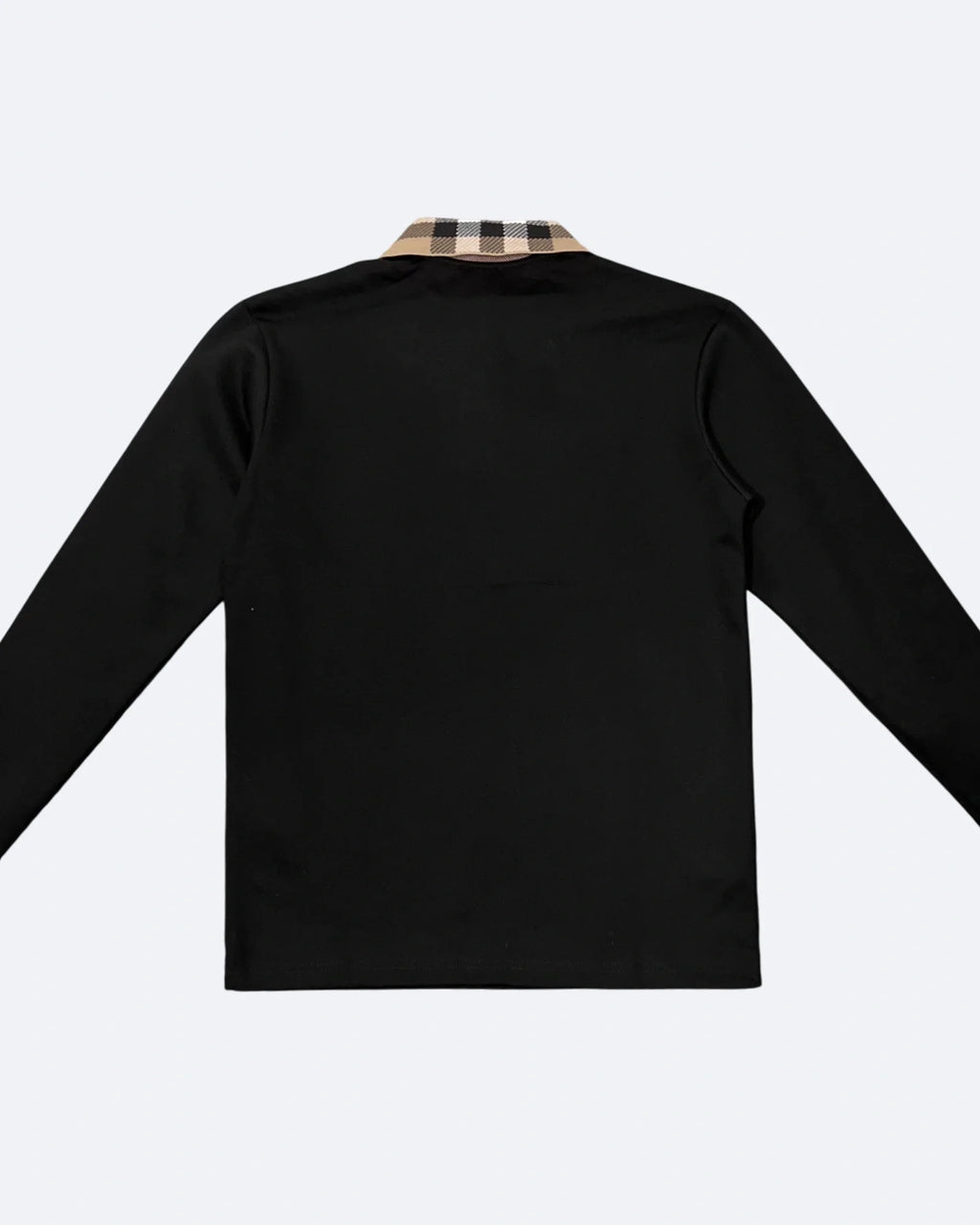 Burberry - Long-Sleeve Polo Shirt - Black