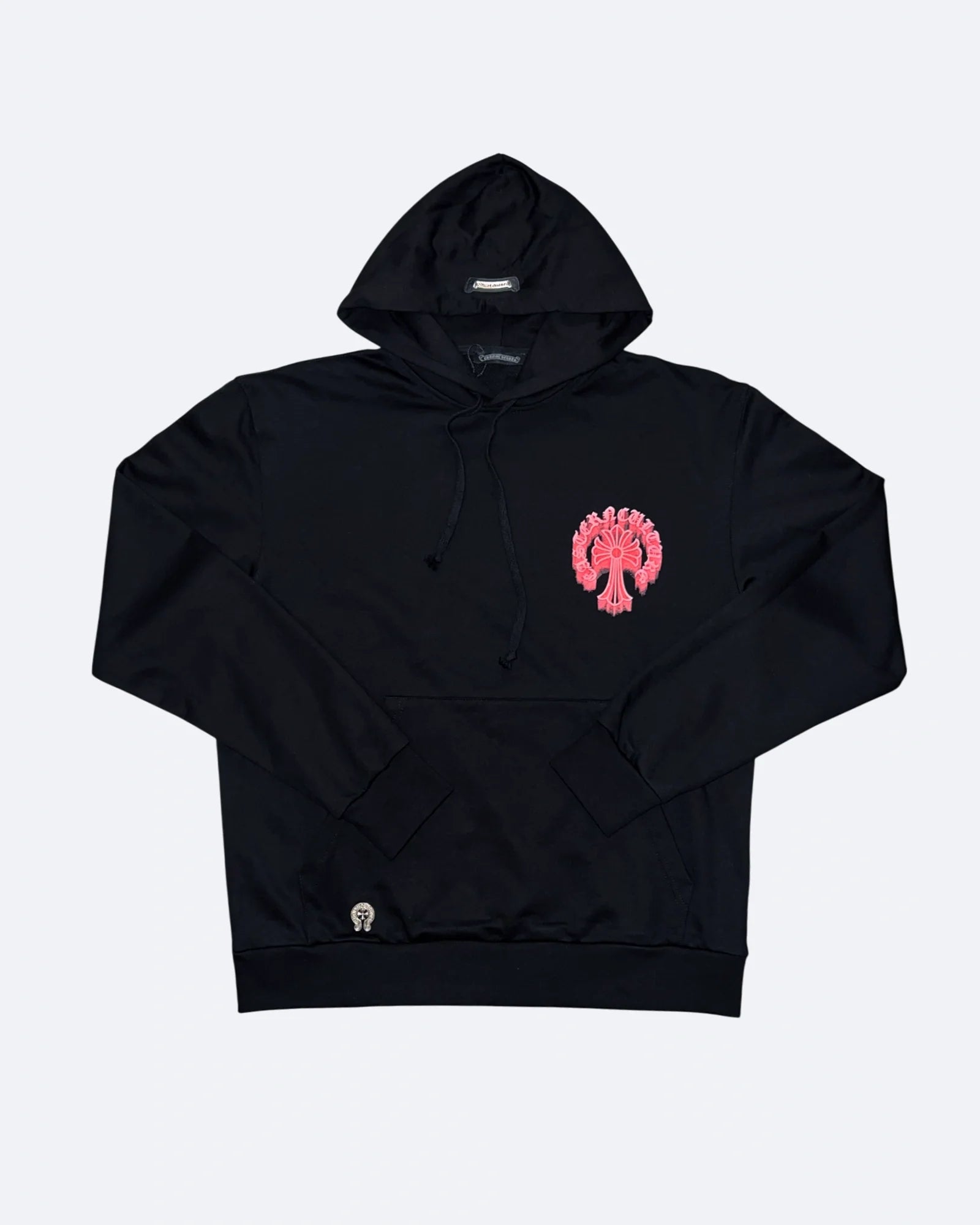 Chrome Hearts - Traced Logo Red Hoodie - Black