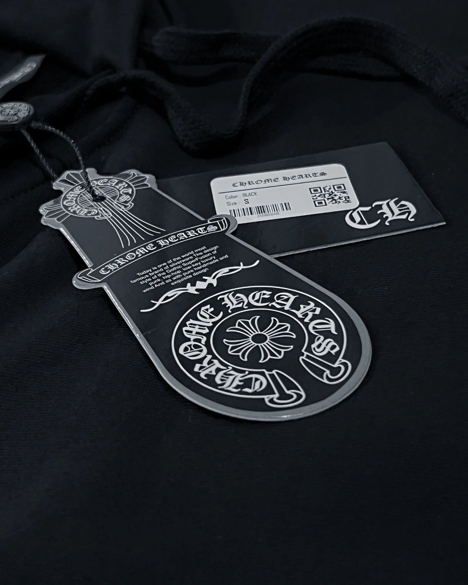 Chrome Hearts - Traced Logo Red Hoodie - Black