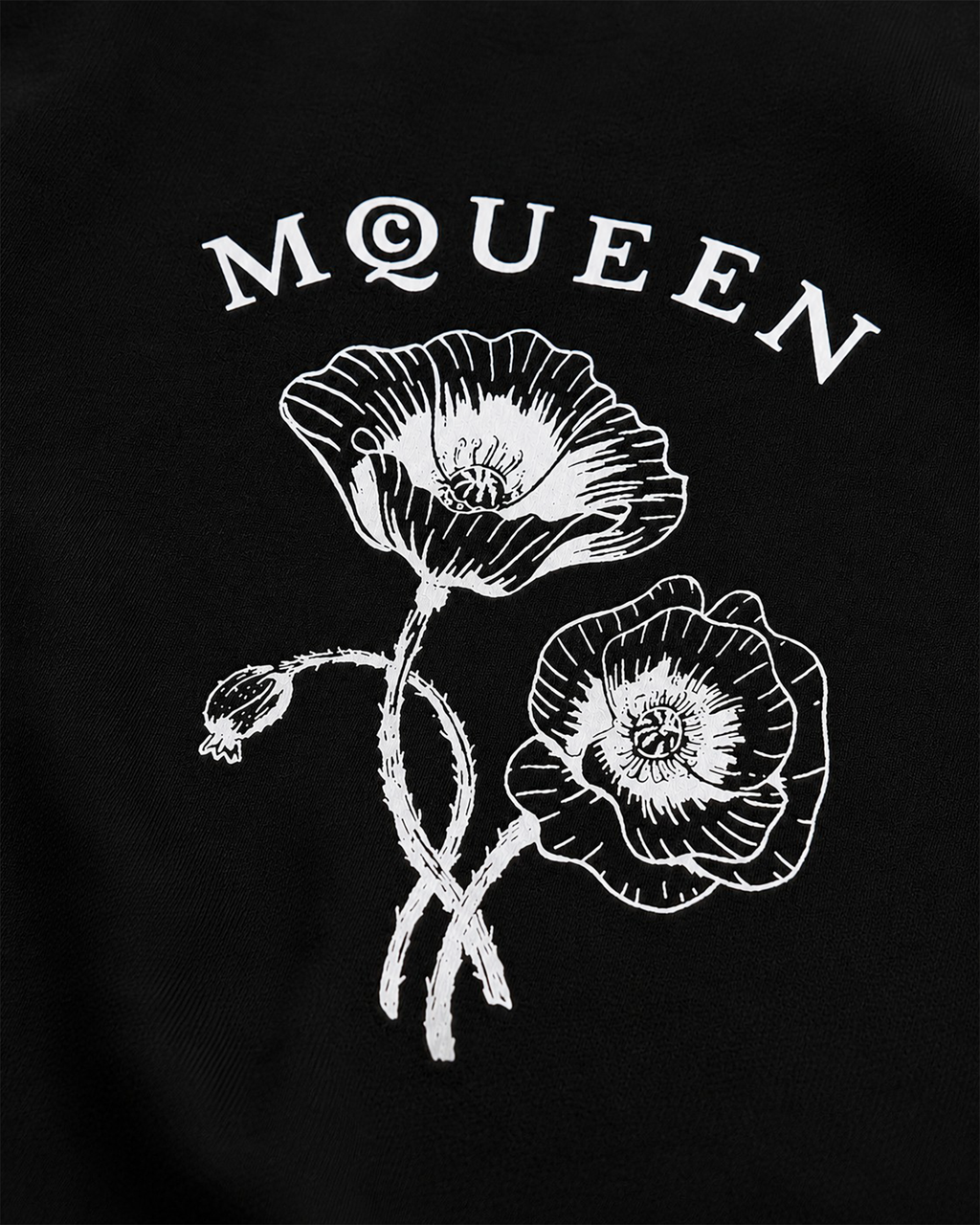 Alexander McQueen - Flowers Logo - Black
