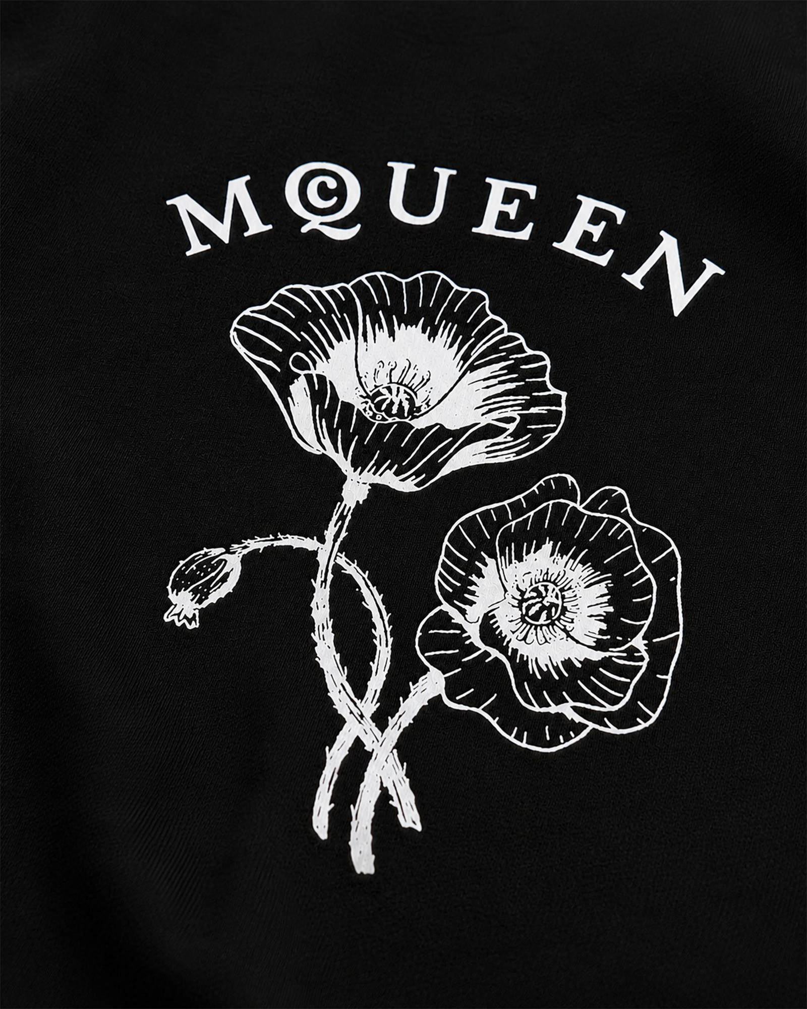 Alexander McQueen - Flowers Logo - Black