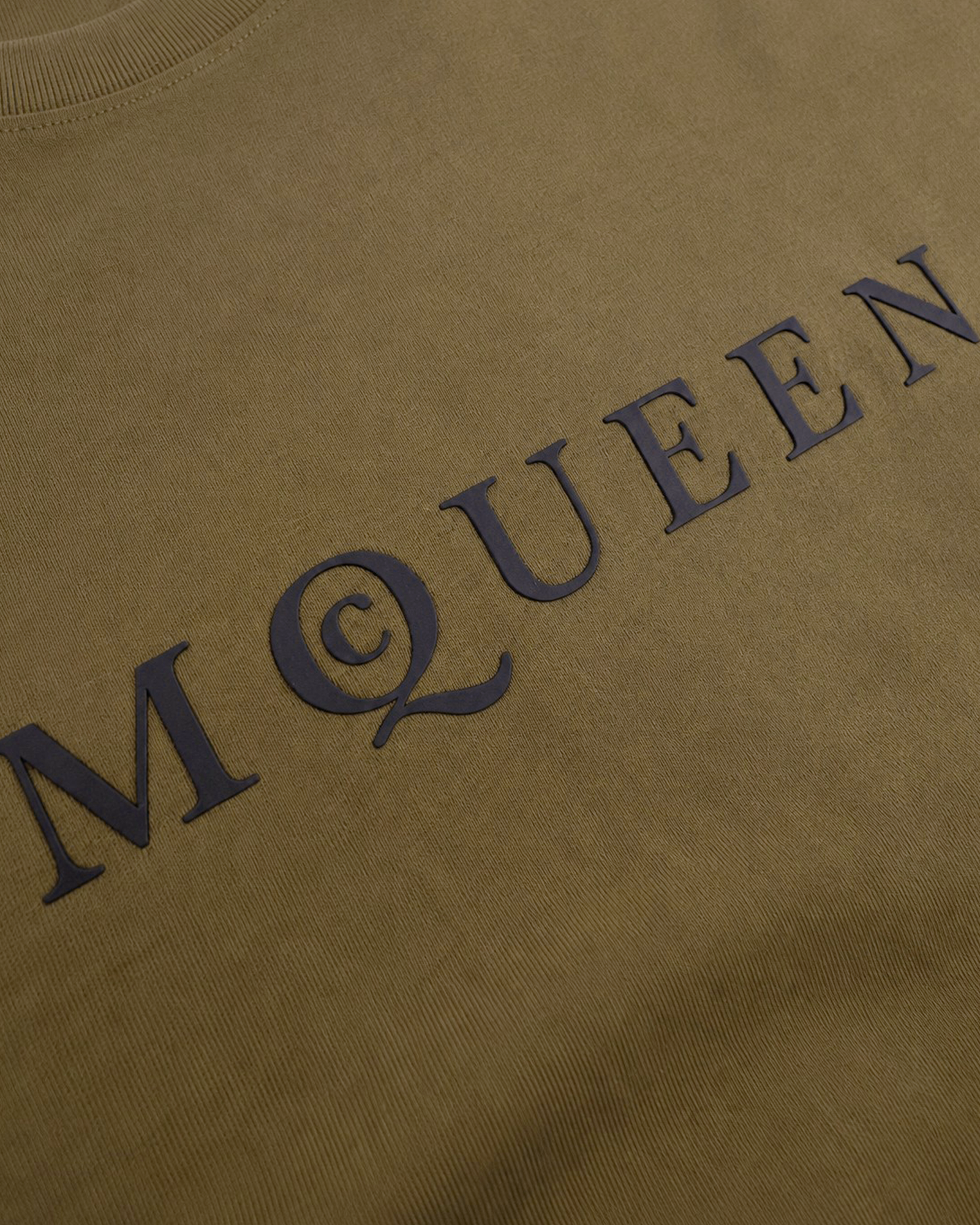 Alexander McQueen - Classic Rubber Logo T-Shirt - Green