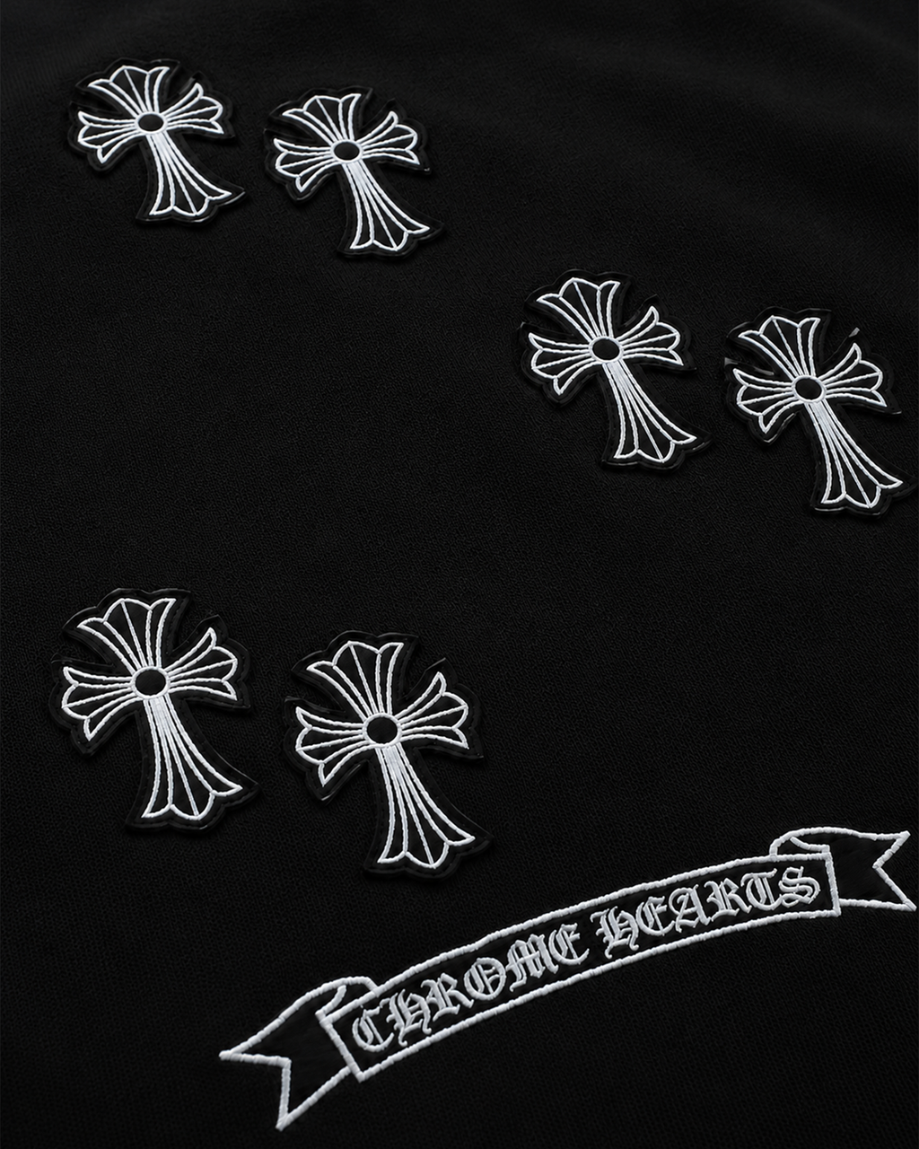 Chrome Hearts - White Cross T-Shirt - Black