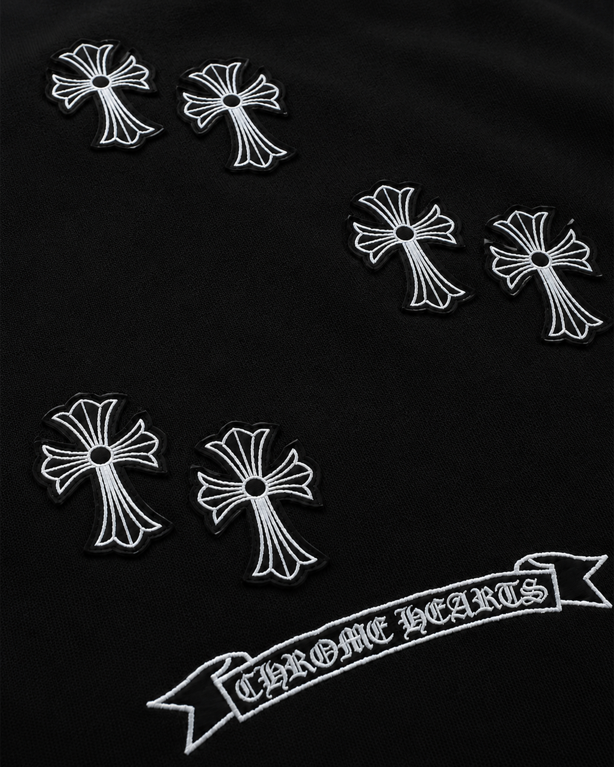 Chrome Hearts - White Cross T-Shirt - Black