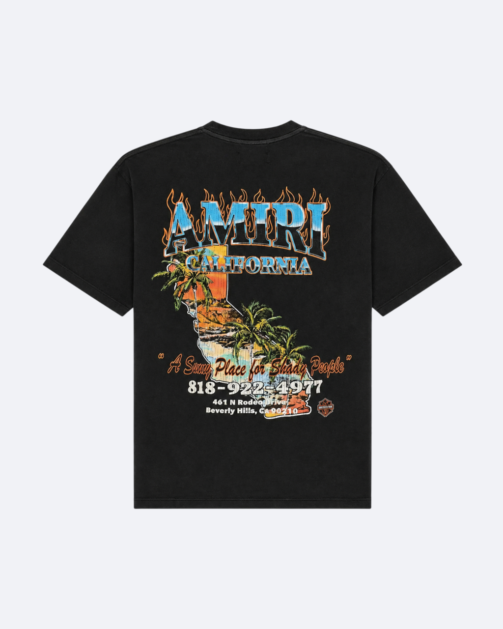 Amiri - California Fire T-Shirt - Black