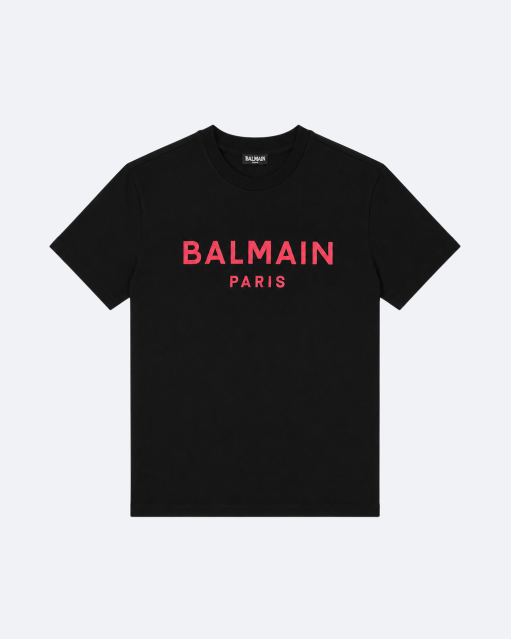 Balmain - Red Classic Logo T-Shirt - Black