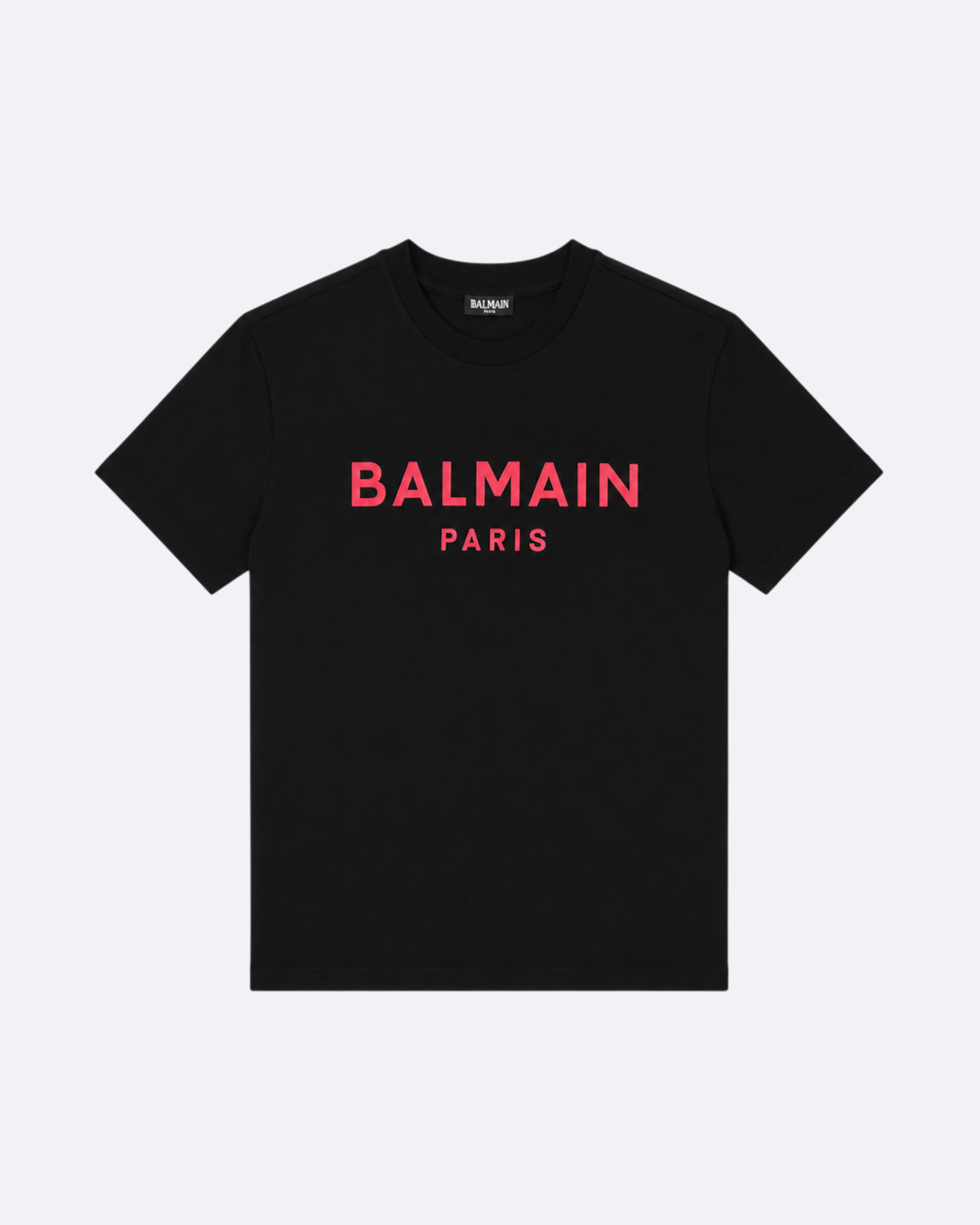 Balmain - Red Classic Logo T-Shirt - Black