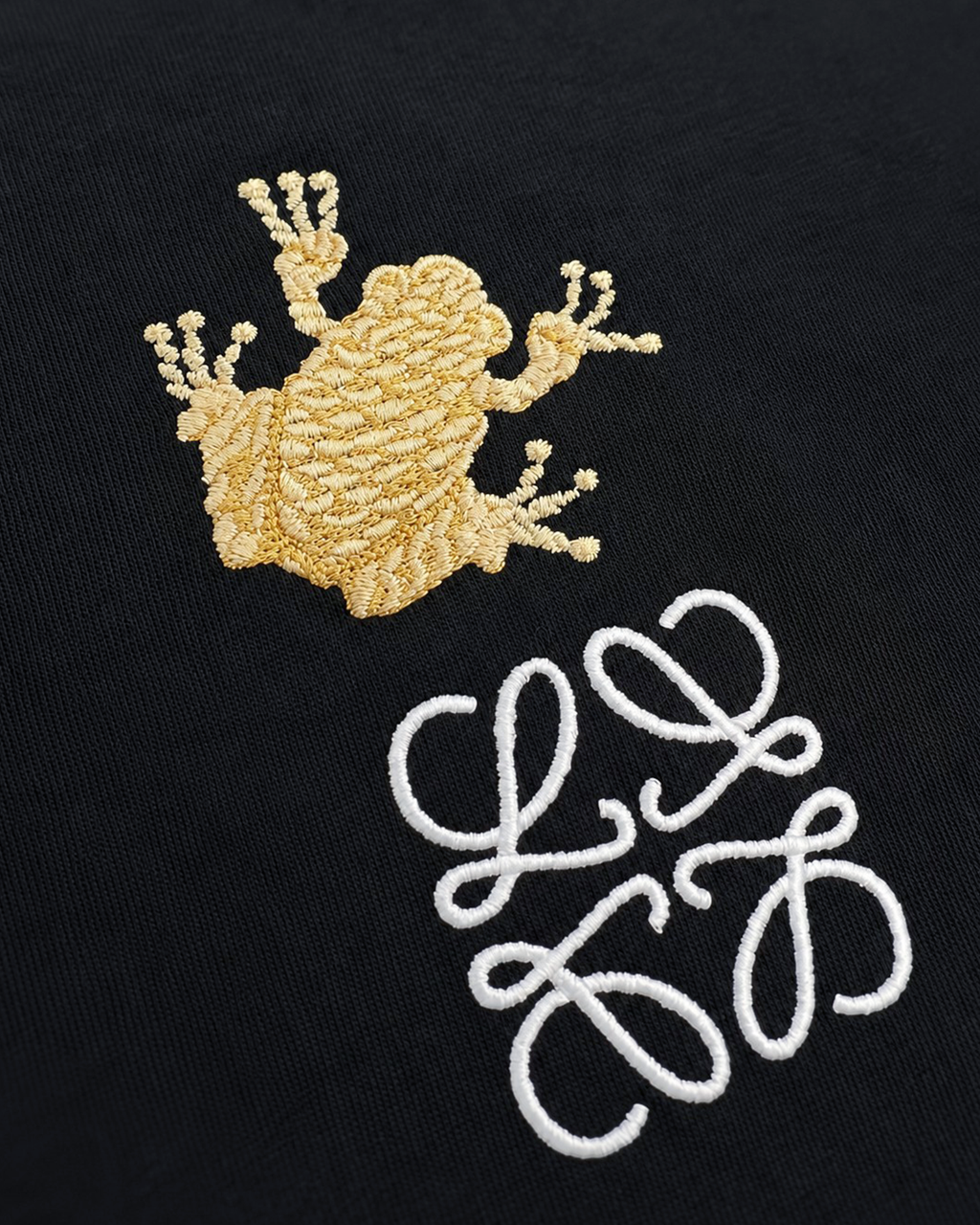 Loewe - Frog Embroidery T-Shirt - Black