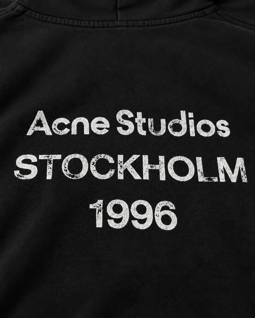 Acne Studios - Fleece Logo Hoodie - Black