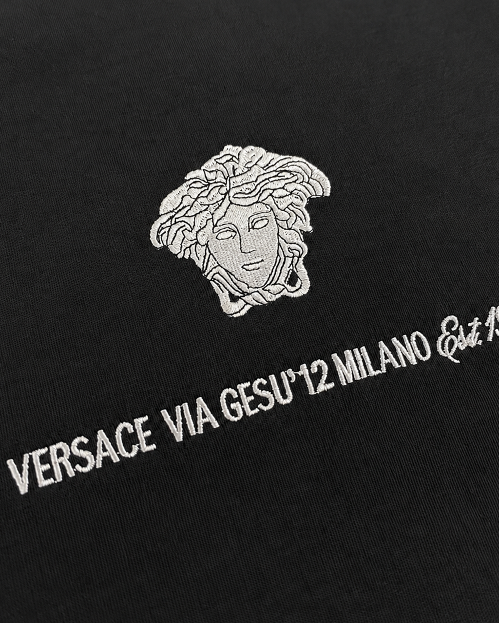 Versace - Medusa Embroidery T-Shirt - Black