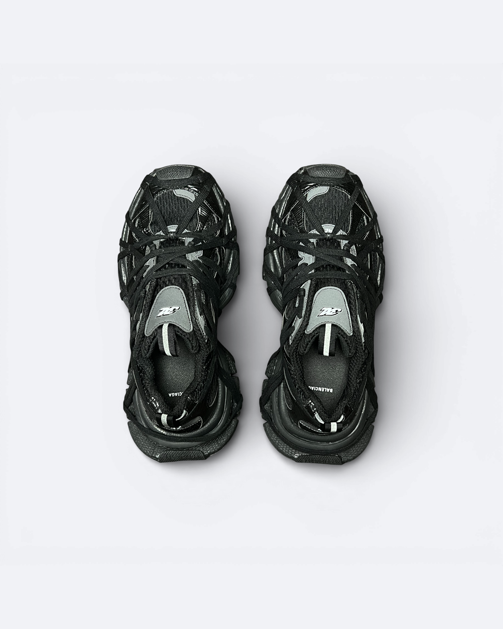 Balenciaga - 3XL Extreme Lace Sneakers - Black