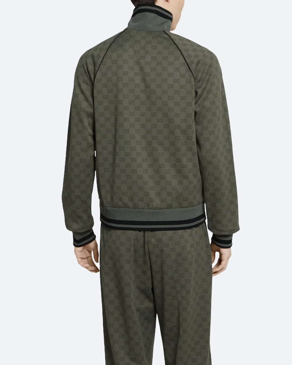GC - GG Pattern Jacquard Set - Forest Green