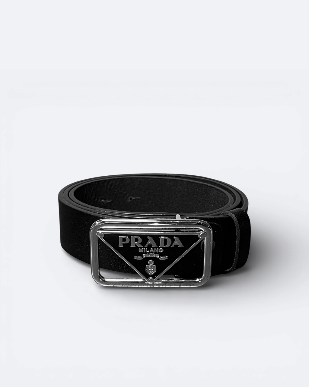 Prada - Logo Belt - Black
