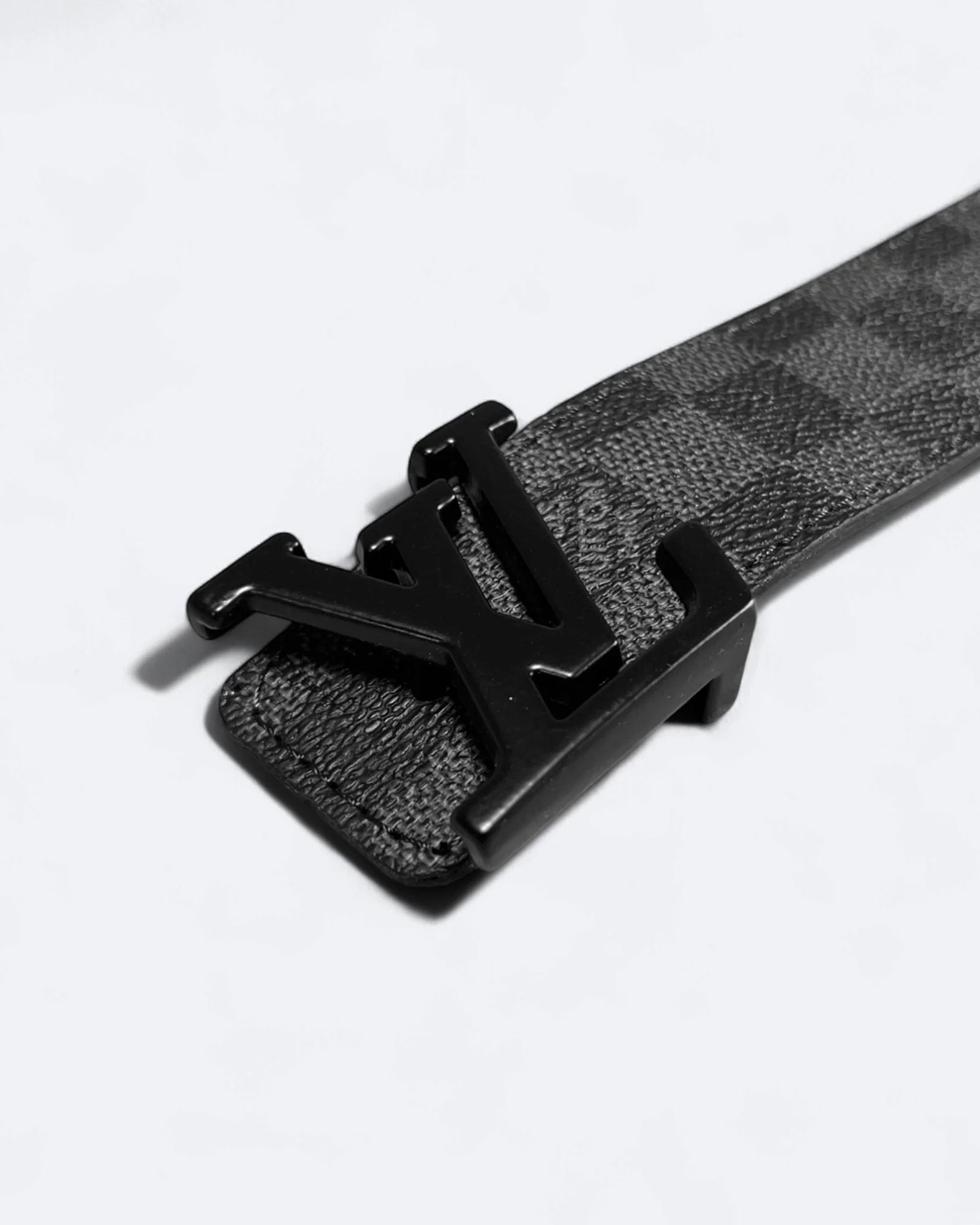 Louis Vuitton - Damier Black Pattern Belt - Black