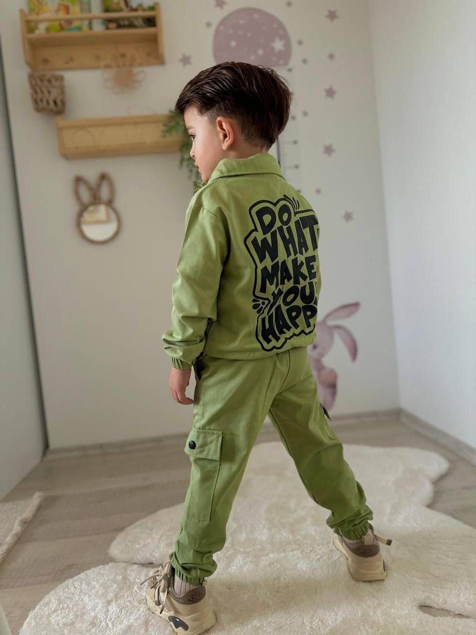 Happy - Cargo Set For Boy - Green